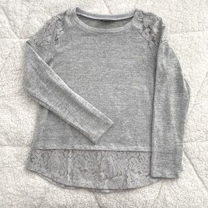 Lacy grey sweater, size S